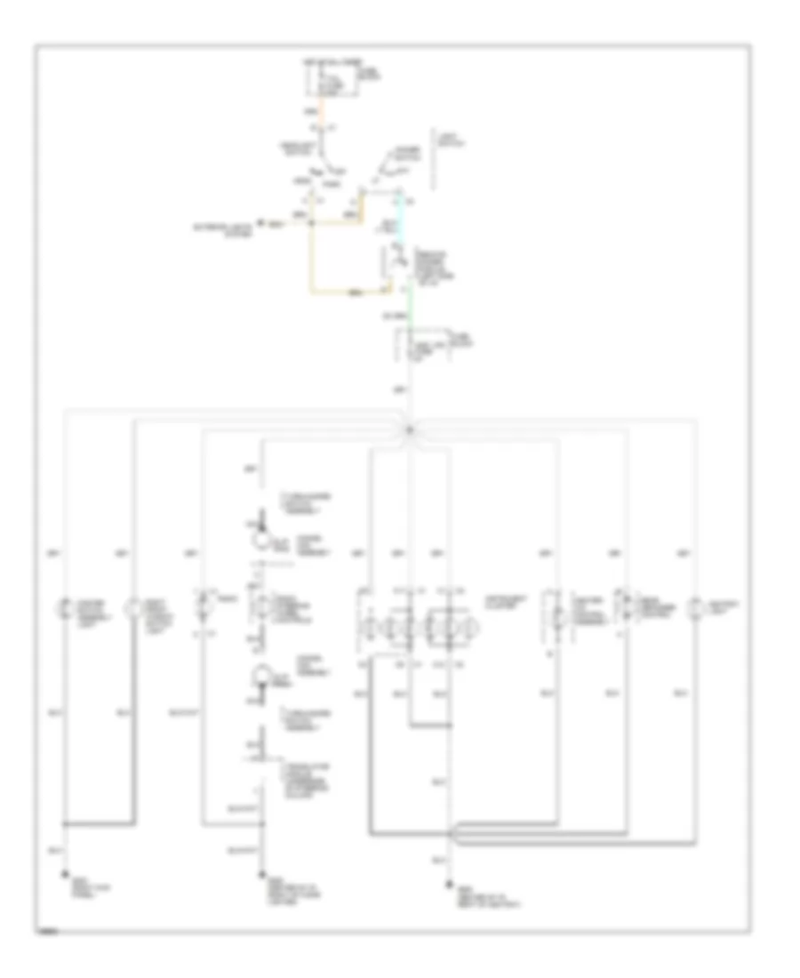 Instrument Illumination Wiring Diagram for Buick Century Limited 1993