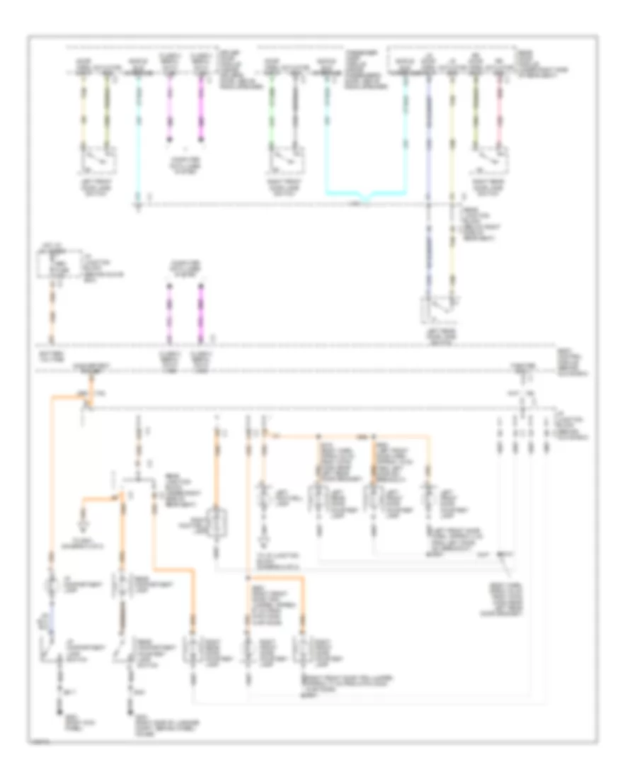 Courtesy Lamps Wiring Diagram 1 of 2 for Buick Park Avenue Ultra 1998