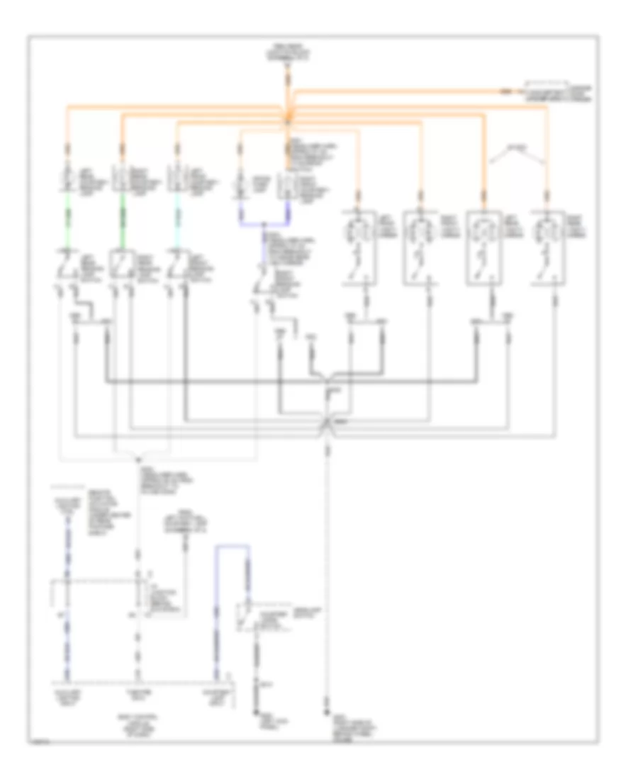 Courtesy Lamps Wiring Diagram 2 of 2 for Buick Park Avenue Ultra 1998
