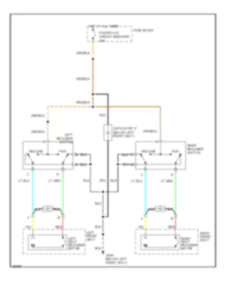 Recliner Wiring Diagram for Buick Century Special 1993