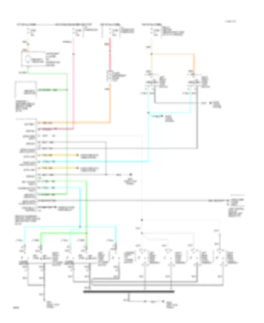 Forced Entry Wiring Diagram for Buick LeSabre Limited 1993