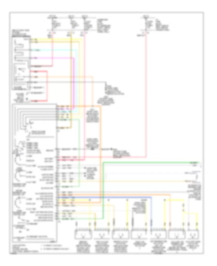 Manual A C Wiring Diagram 1 of 2 for Buick Terraza CX 2005