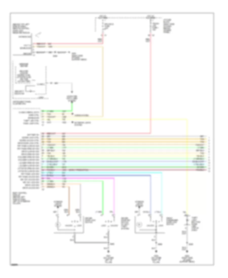 Forced Entry Wiring Diagram 1 of 2 for Buick Terraza CX 2005