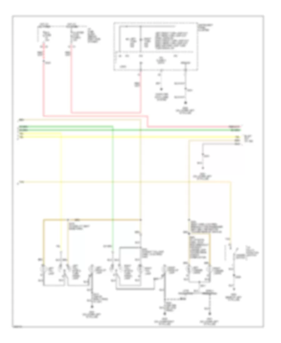 Exterior Lamps Wiring Diagram 2 of 2 for Buick Terraza CX 2005