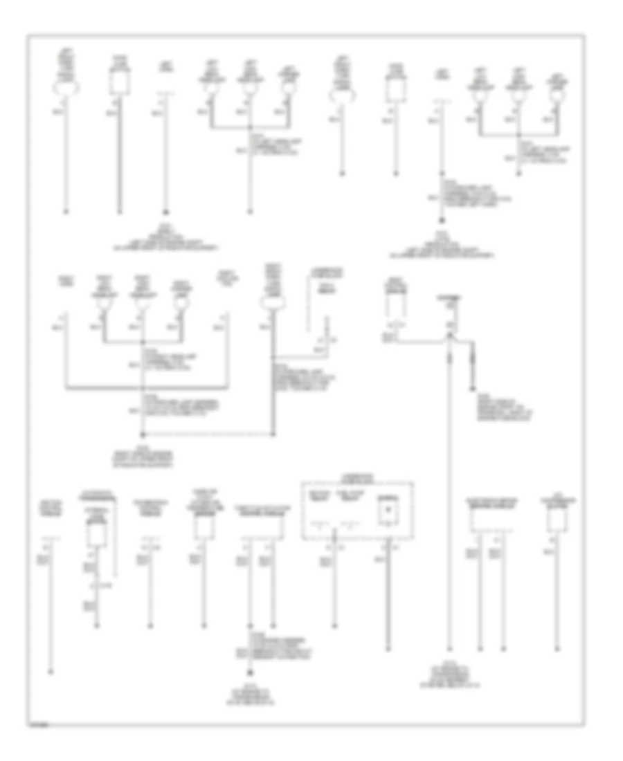 Ground Distribution Wiring Diagram 1 of 5 for Buick Terraza CX 2005