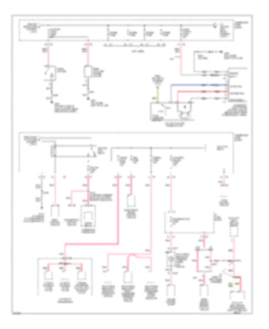 Power Distribution Wiring Diagram (2 of 4) for Buick Terraza CX 2005