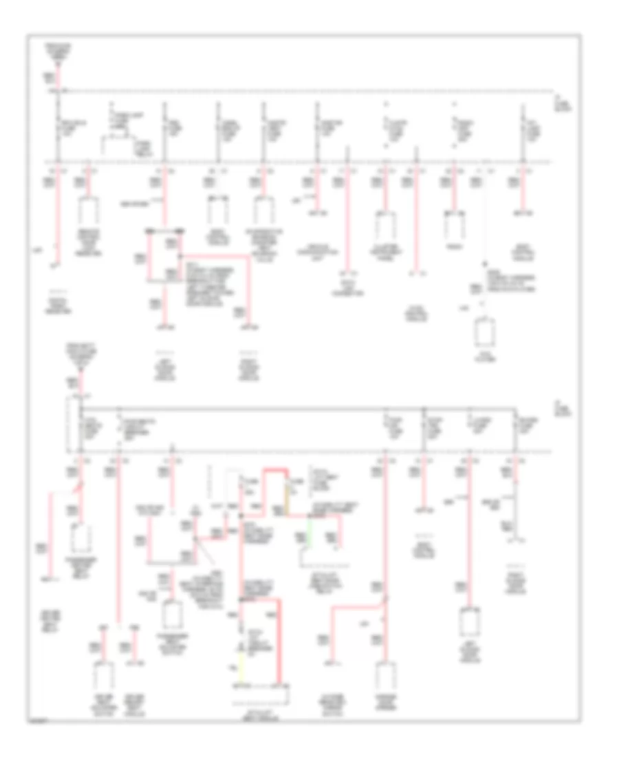 Power Distribution Wiring Diagram 3 of 4 for Buick Terraza CX 2005