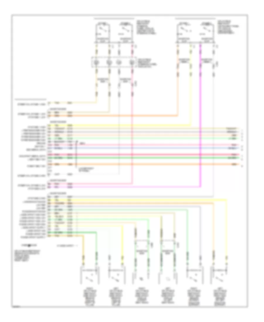 Supplemental Restraints Wiring Diagram 1 of 2 for Buick Terraza CX 2005