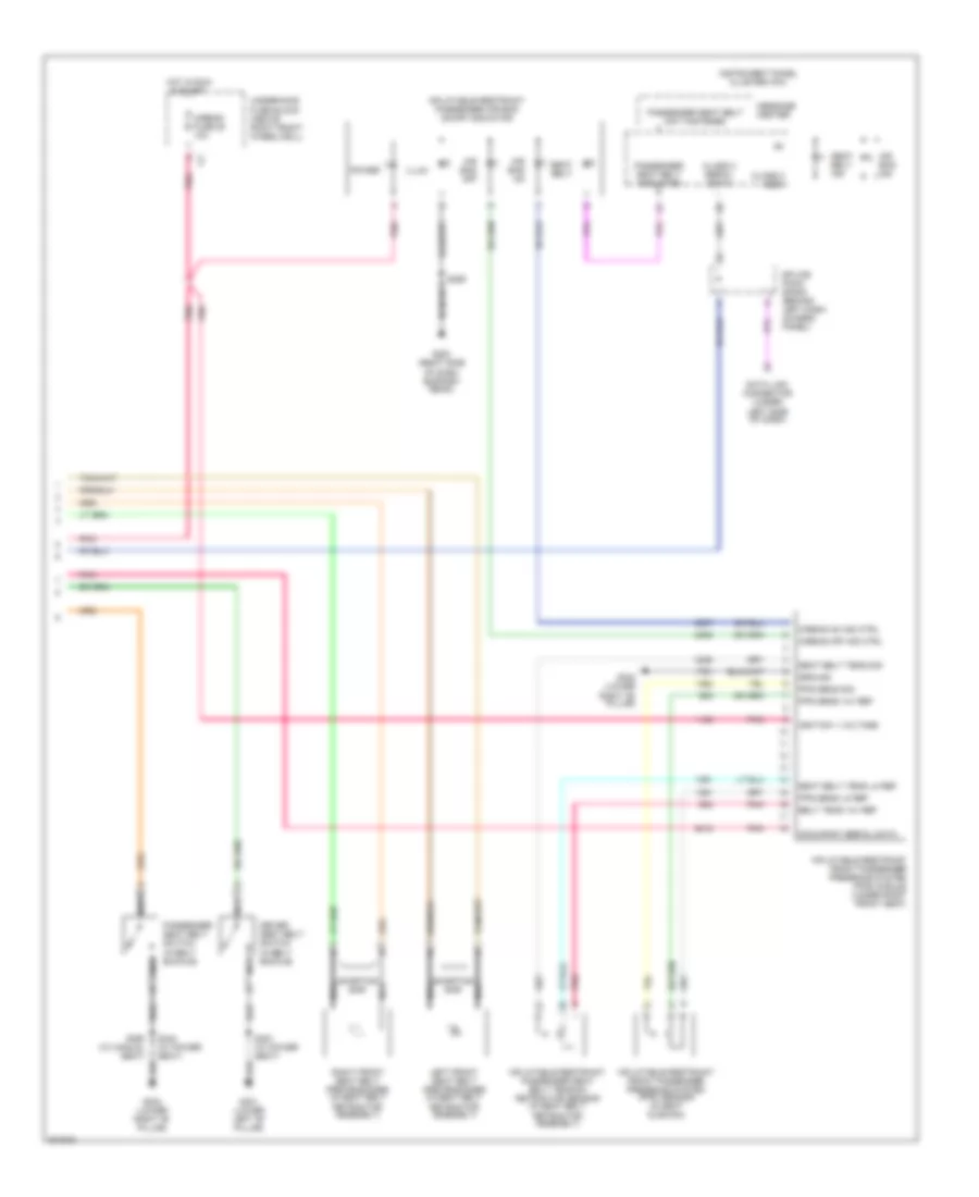 Supplemental Restraints Wiring Diagram (2 of 2) for Buick Terraza CX 2005