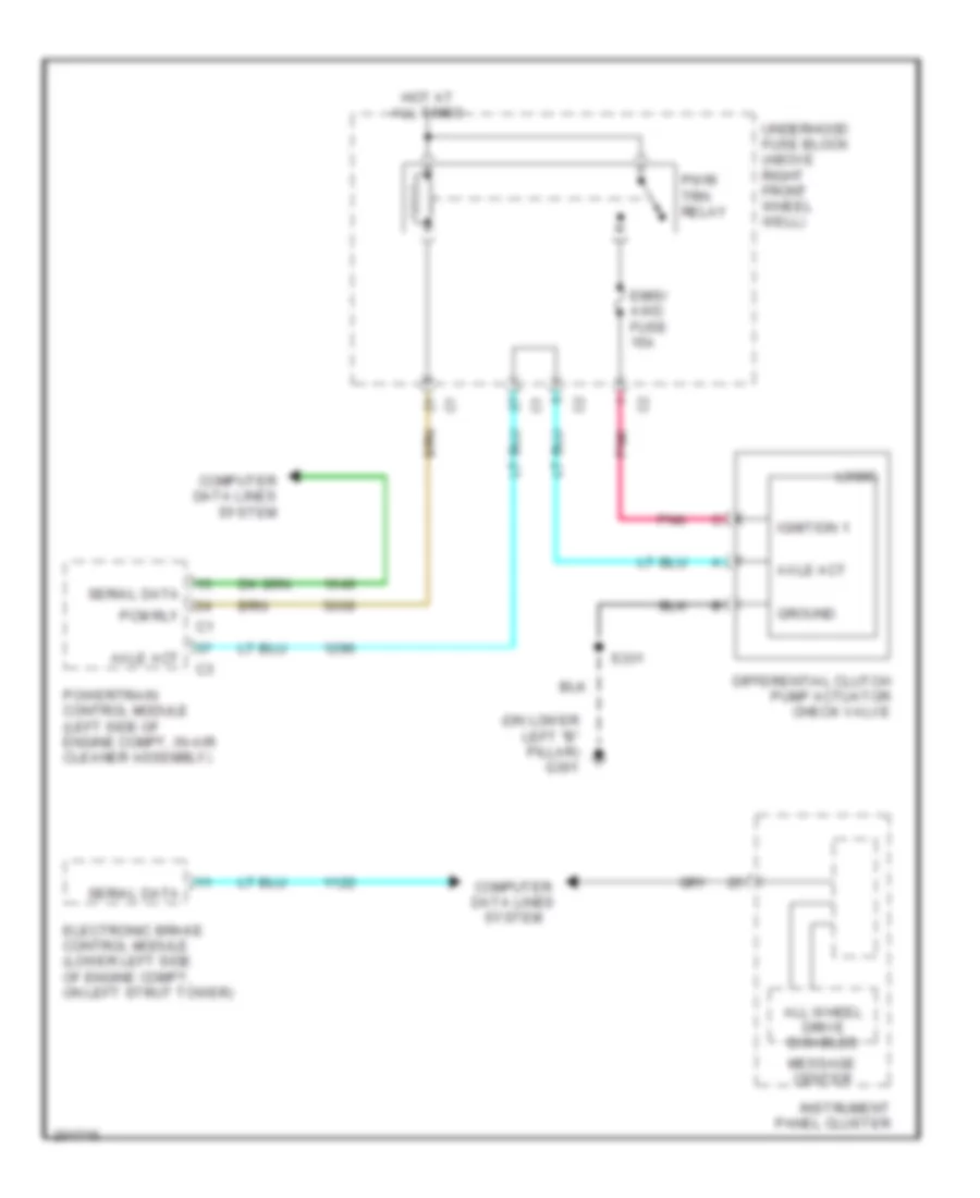 AWD Wiring Diagram for Buick Terraza CX 2005