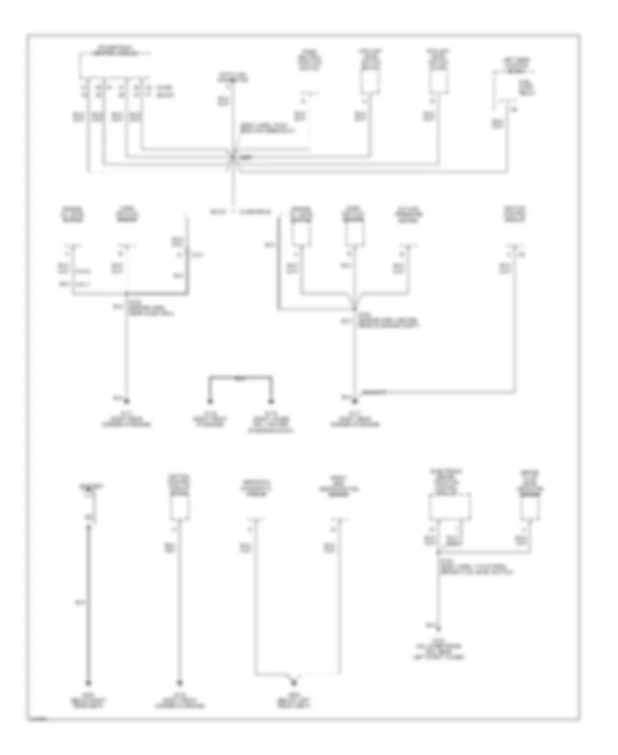 Ground Distribution Wiring Diagram 1 of 5 for Buick Riviera 1998