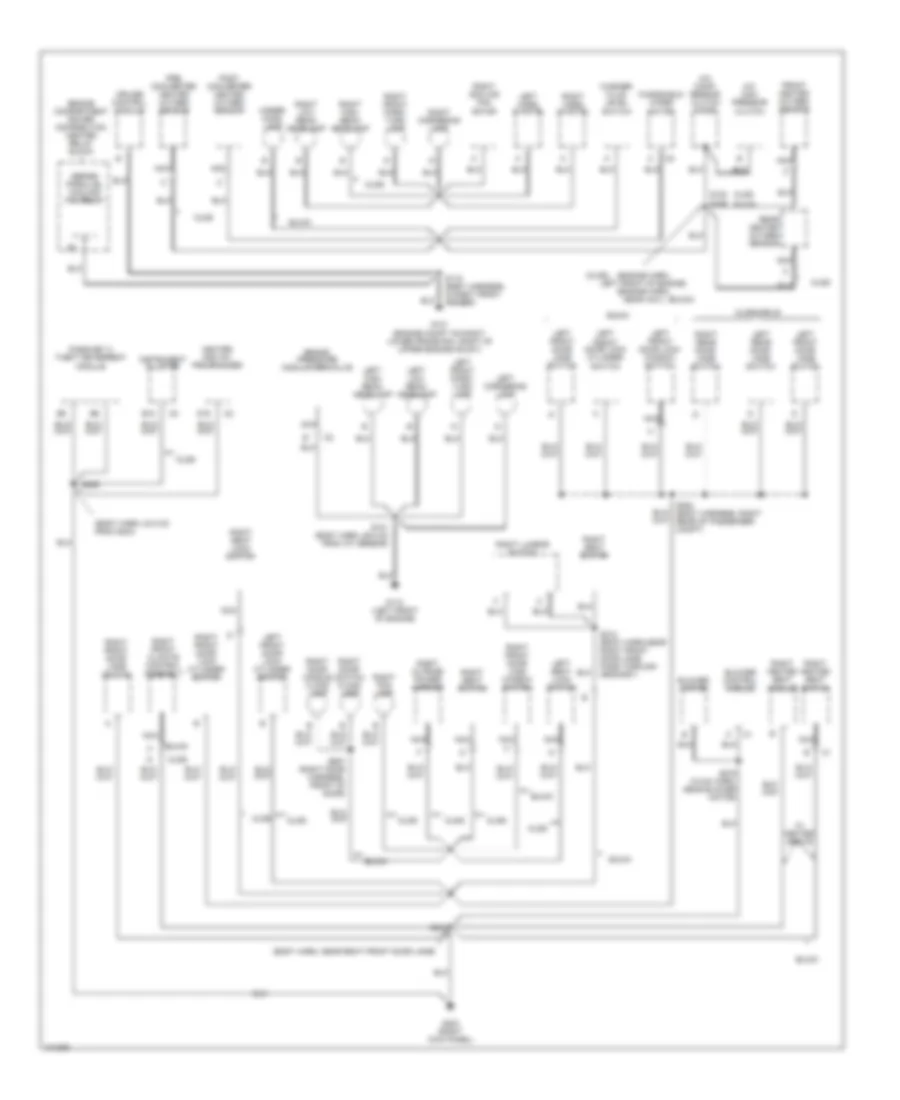 Ground Distribution Wiring Diagram 2 of 5 for Buick Riviera 1998