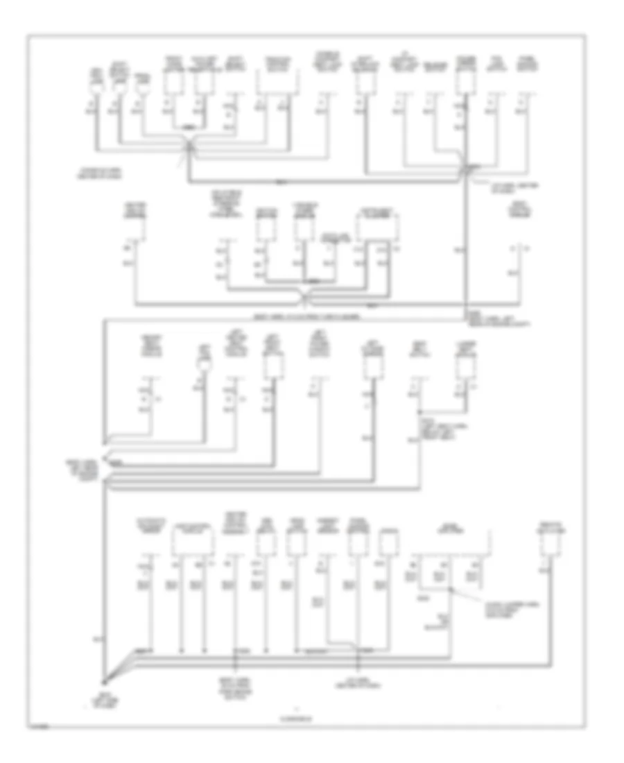Ground Distribution Wiring Diagram (3 of 5) for Buick Riviera 1998