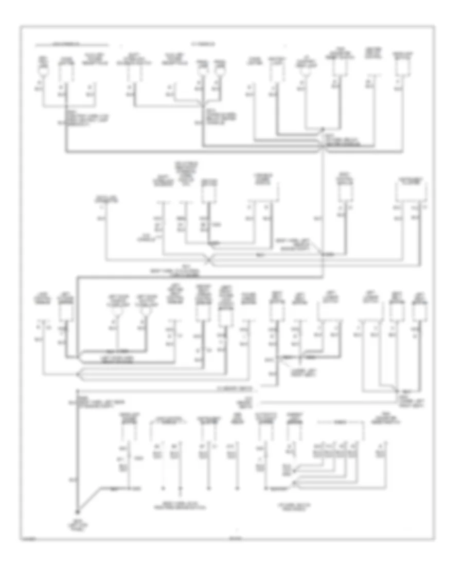Ground Distribution Wiring Diagram 4 of 5 for Buick Riviera 1998