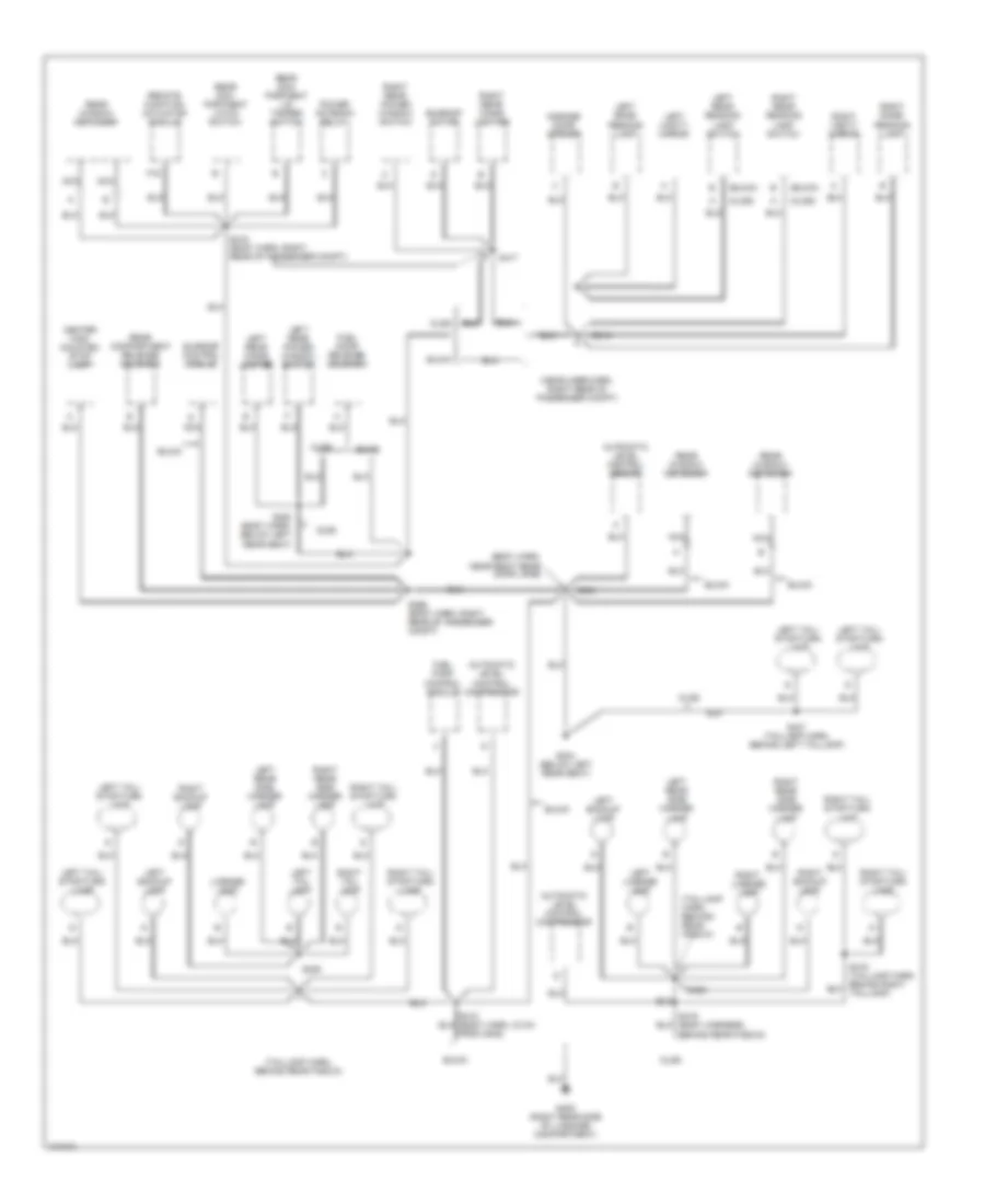 Ground Distribution Wiring Diagram (5 of 5) for Buick Riviera 1998