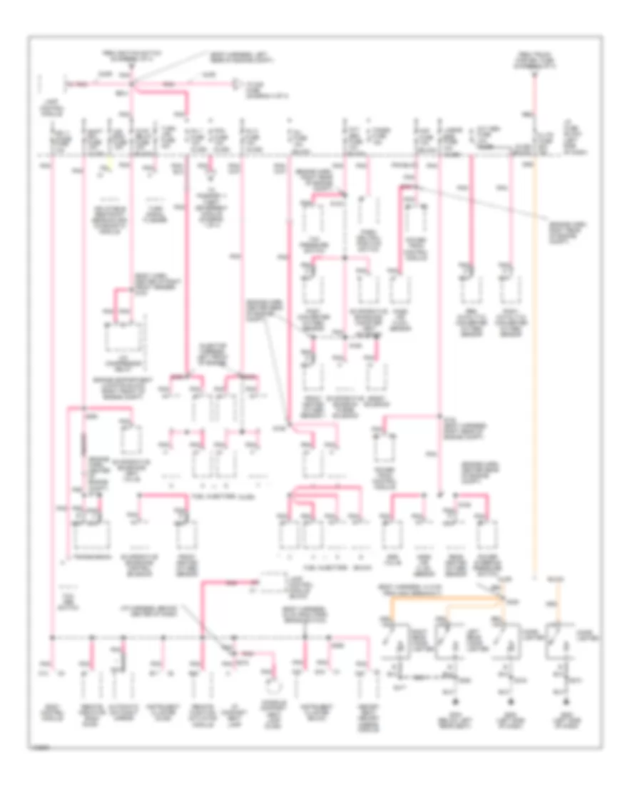 Power Distribution Wiring Diagram 3 of 4 for Buick Riviera 1998