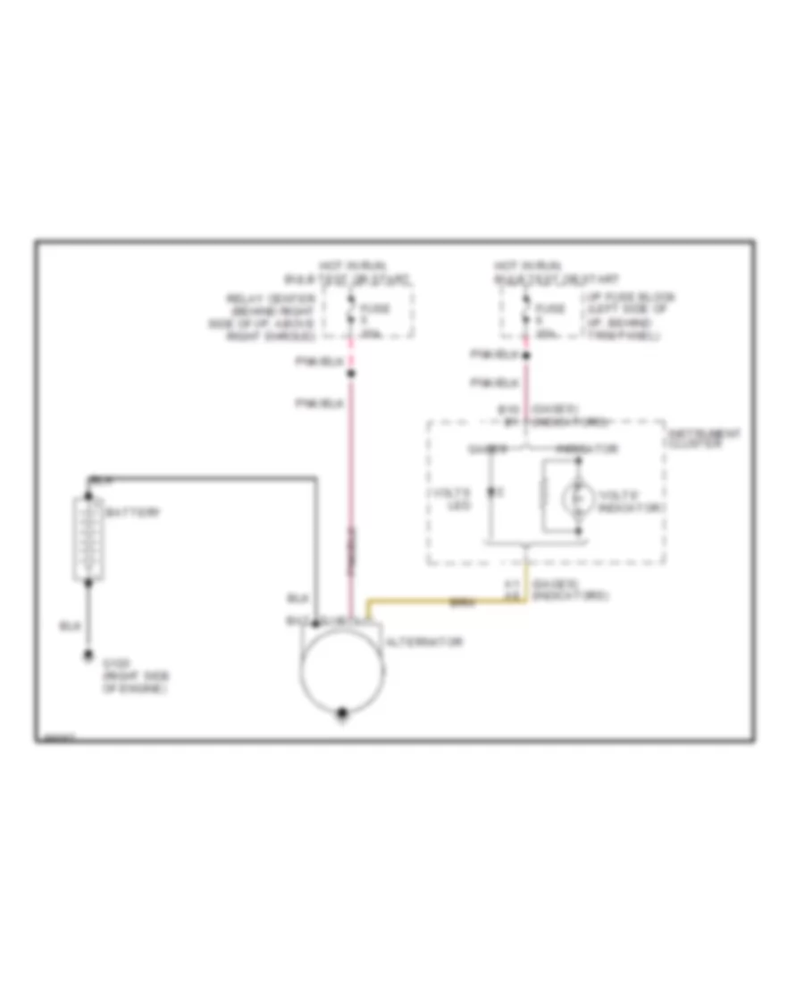 Charging Wiring Diagram for Buick Park Avenue 1993