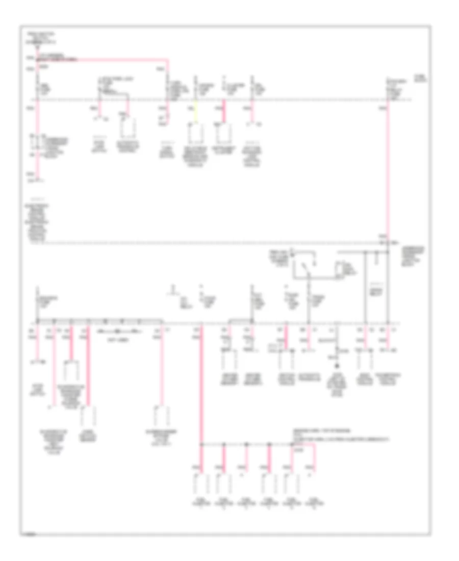 Power Distribution Wiring Diagram (3 of 3) for Buick Century Custom 1999