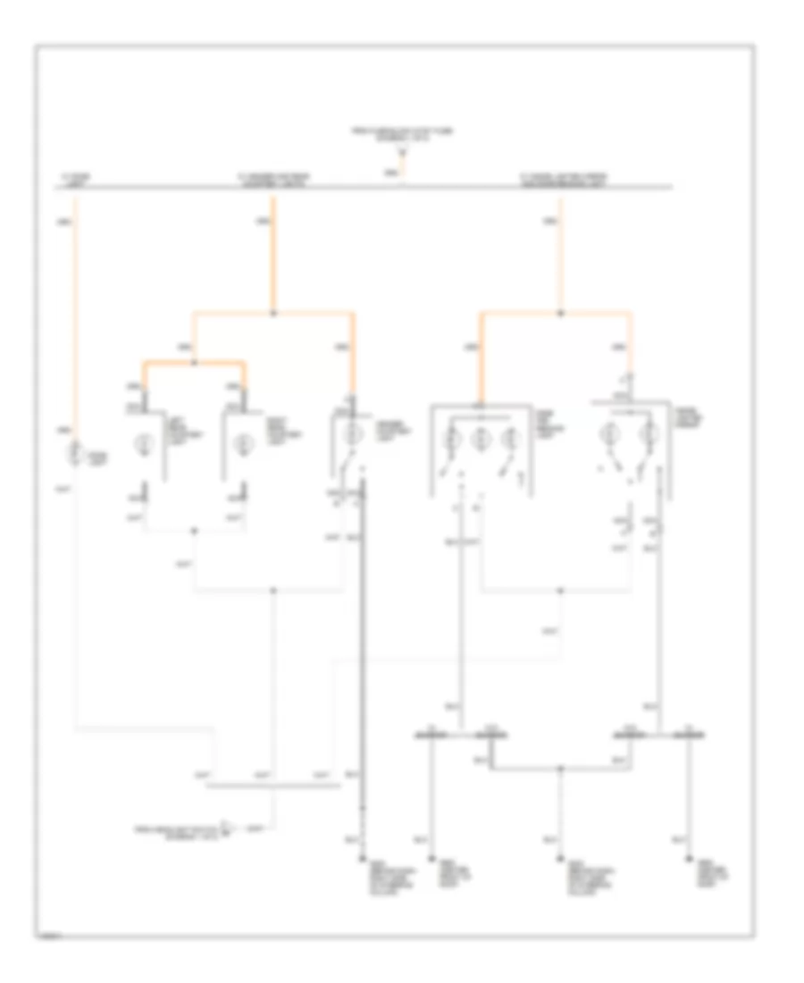 Courtesy Lamps Wiring Diagram 2 of 2 for Buick Regal Custom 1993