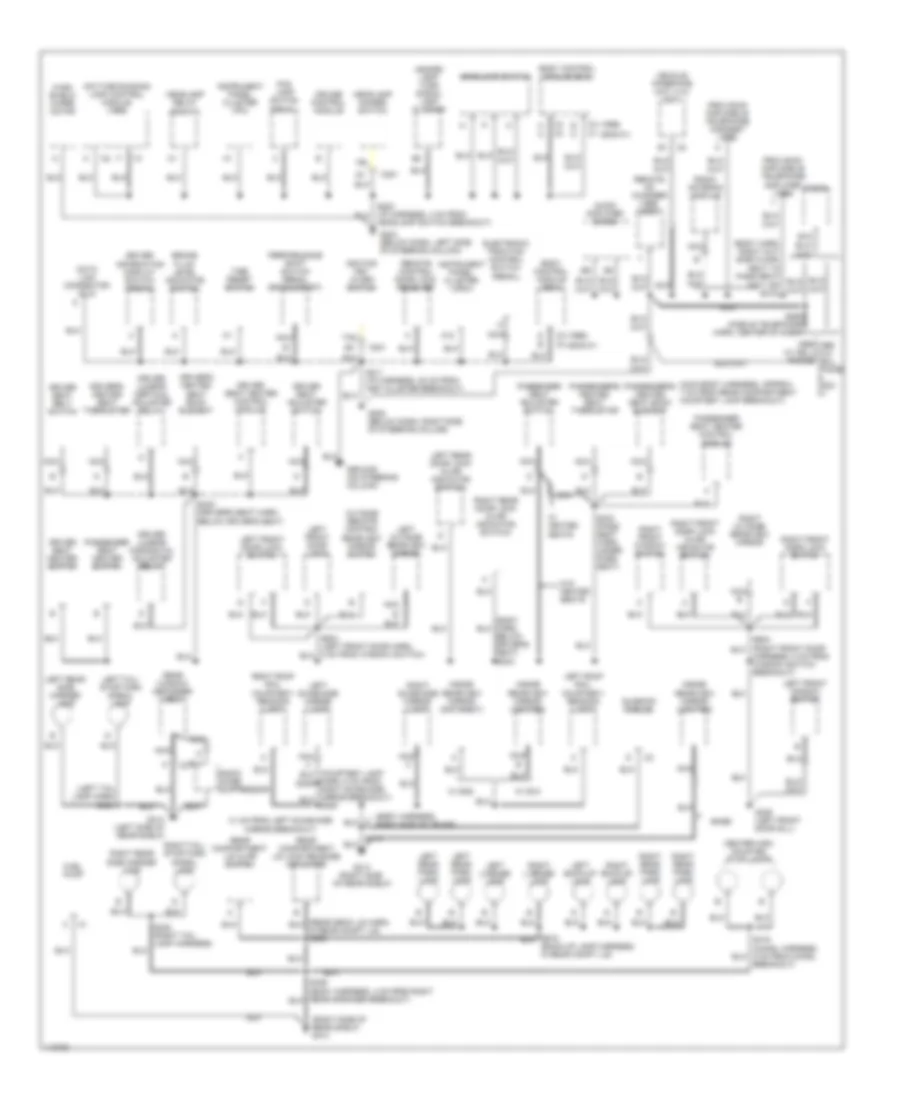 Ground Distribution Wiring Diagram 2 of 2 for Buick Century Limited 1999