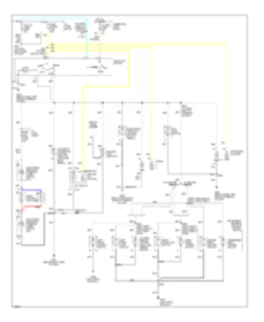 Instrument Illumination Wiring Diagram for Buick Century Limited 1999