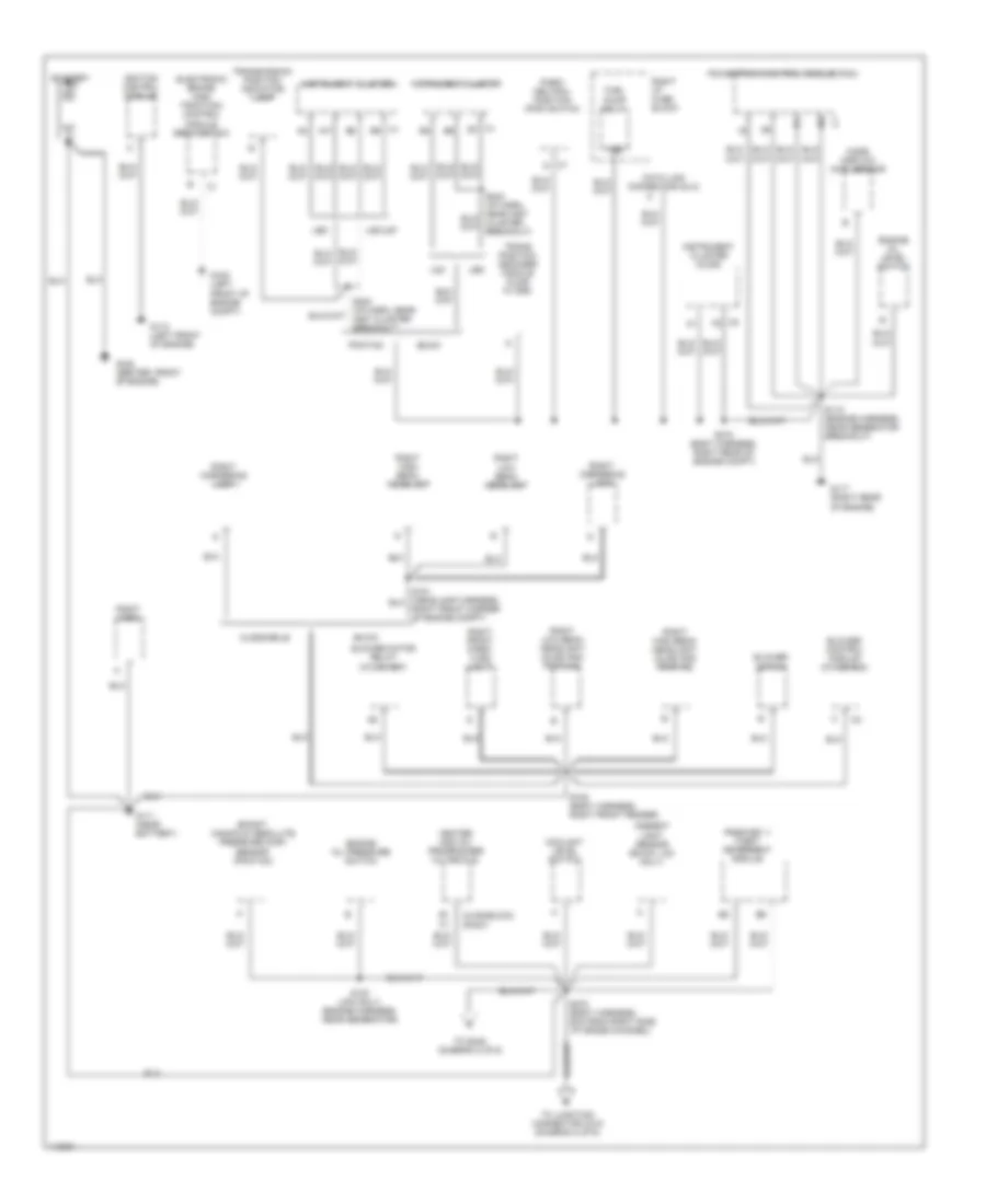Ground Distribution Wiring Diagram 1 of 6 for Buick LeSabre Custom 1999