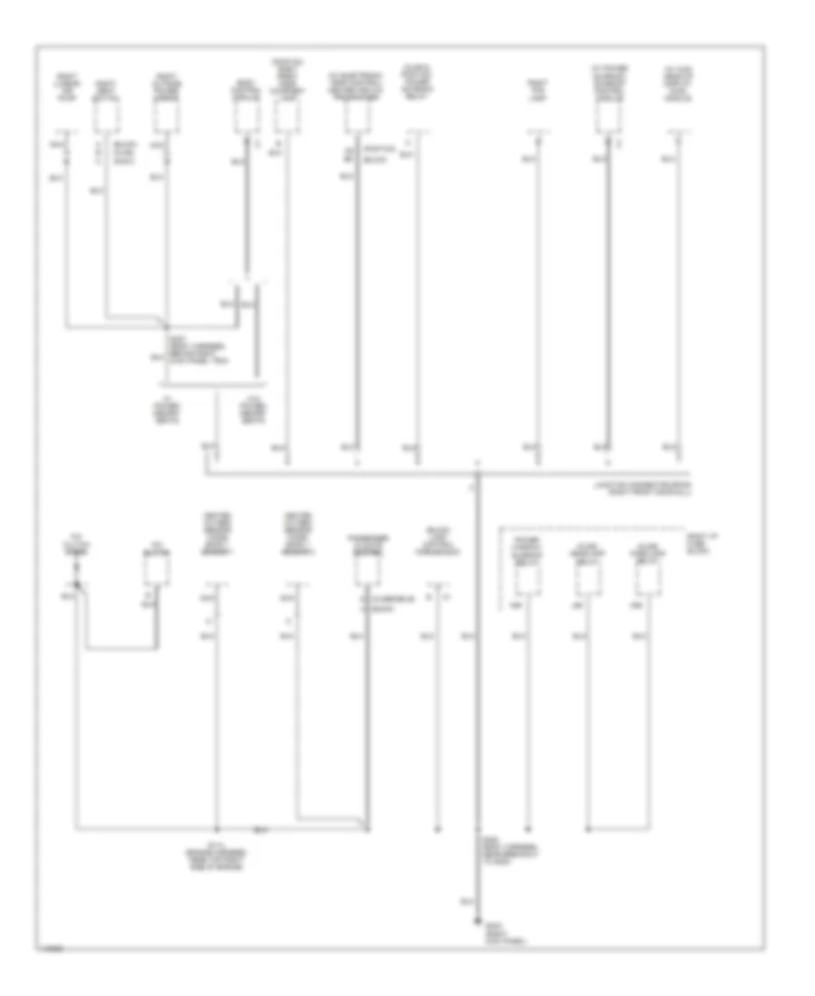 Ground Distribution Wiring Diagram 3 of 6 for Buick LeSabre Custom 1999