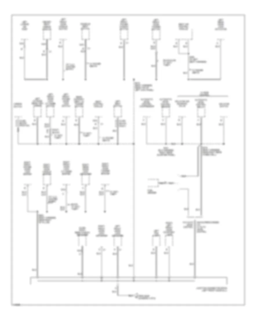 Ground Distribution Wiring Diagram (5 of 6) for Buick LeSabre Custom 1999