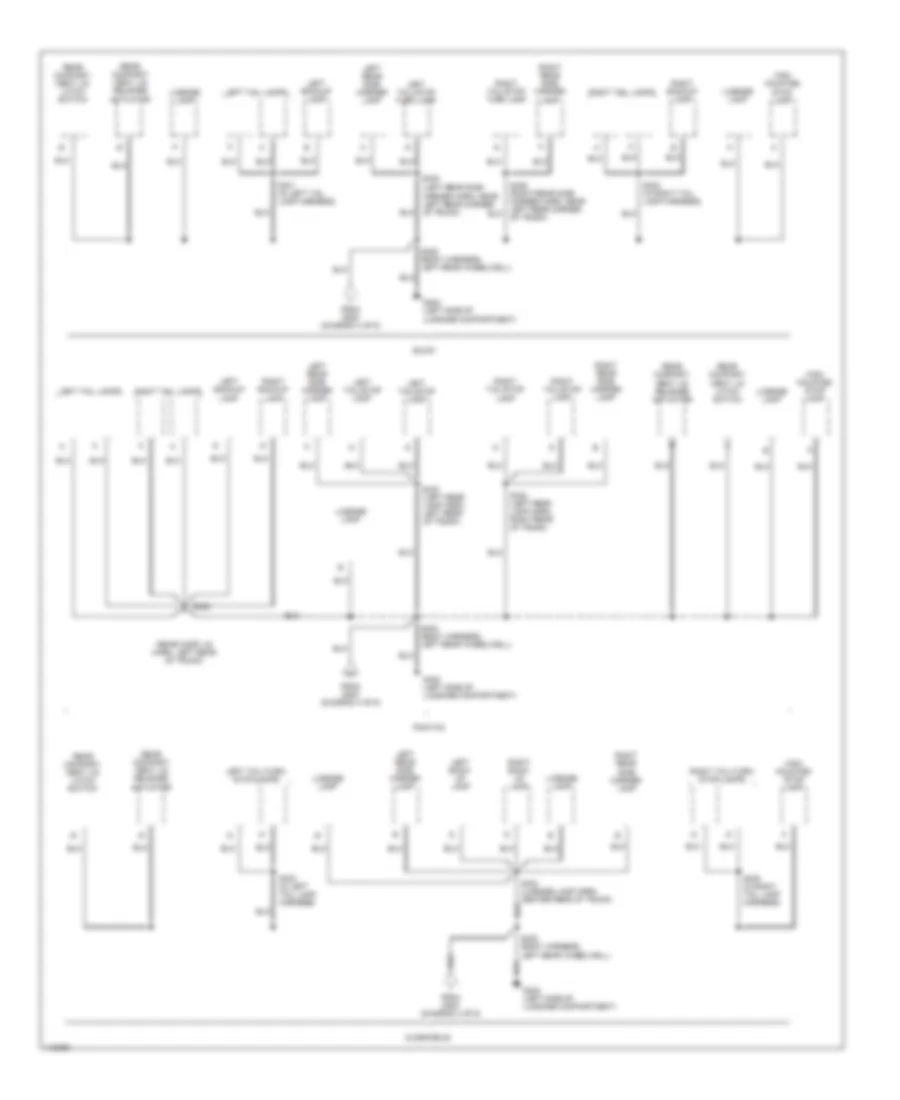 Ground Distribution Wiring Diagram (6 of 6) for Buick LeSabre Custom 1999