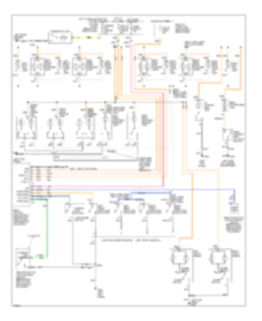 Courtesy Lamps Wiring Diagram for Buick LeSabre Custom 1999