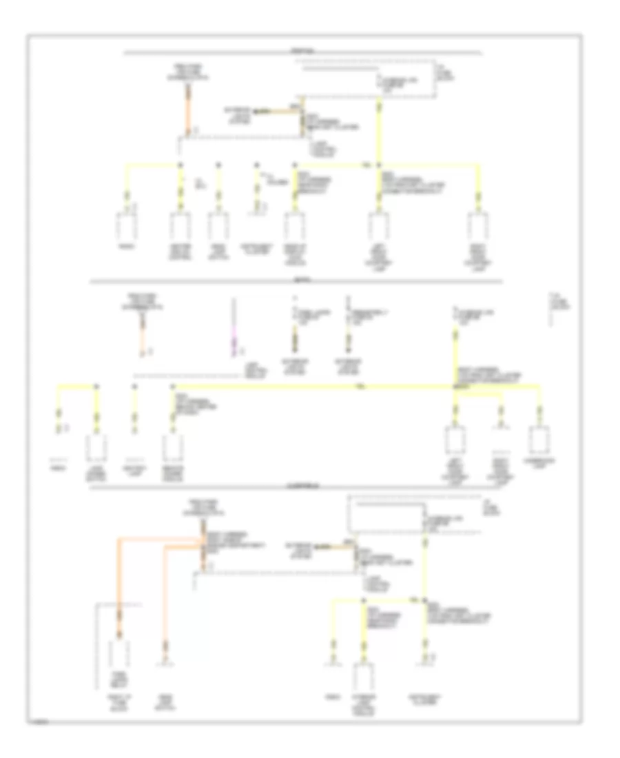 Power Distribution Wiring Diagram (3 of 6) for Buick LeSabre Custom 1999
