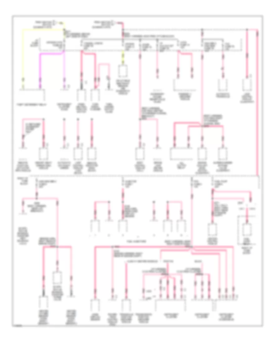 Power Distribution Wiring Diagram (6 of 6) for Buick LeSabre Custom 1999