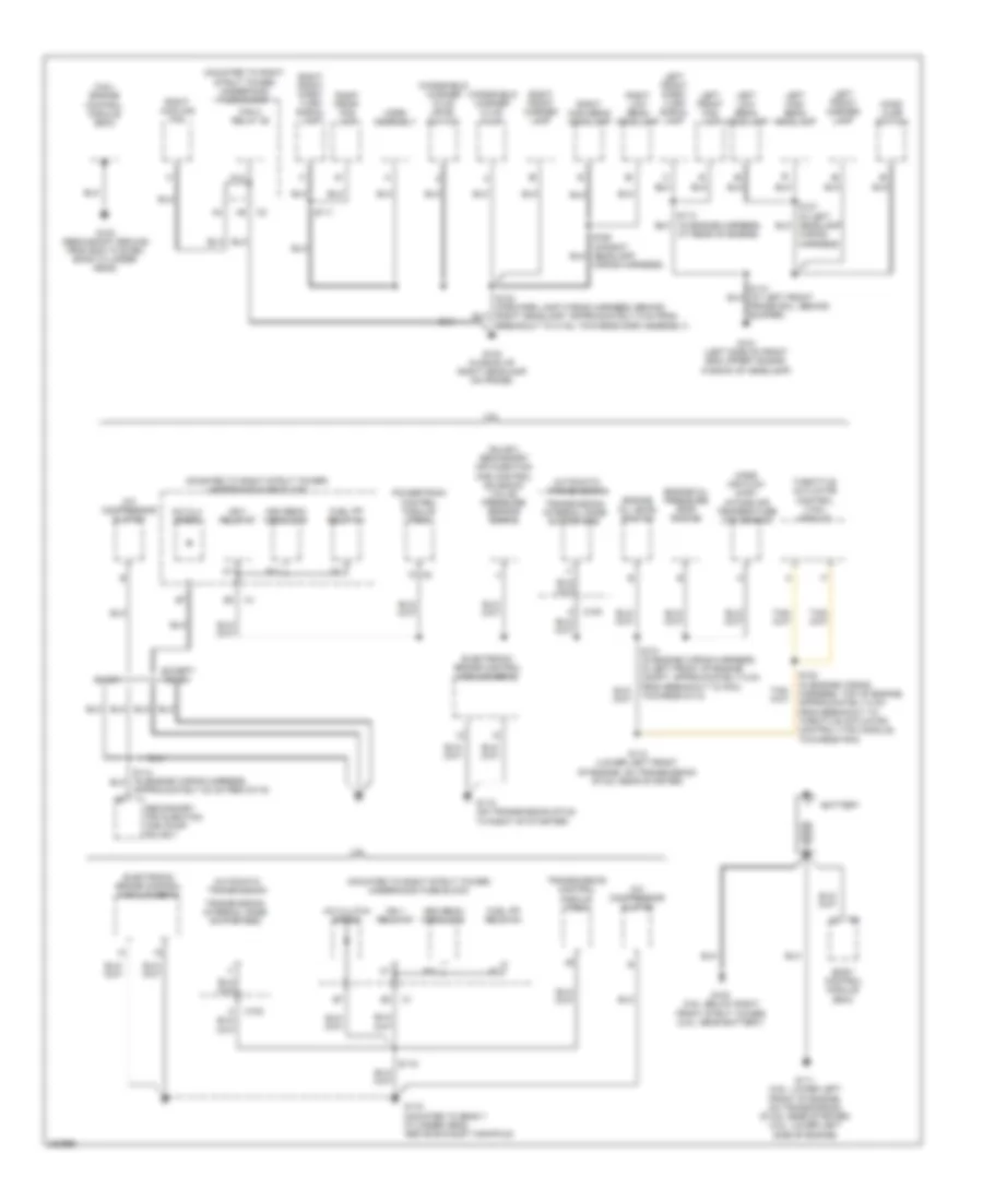 Ground Distribution Wiring Diagram 1 of 3 for Buick LaCrosse CX 2006
