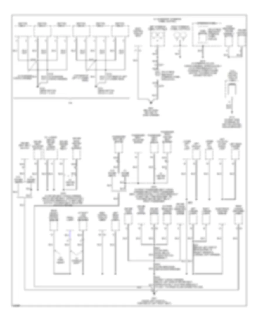 Ground Distribution Wiring Diagram (2 of 3) for Buick LaCrosse CX 2006