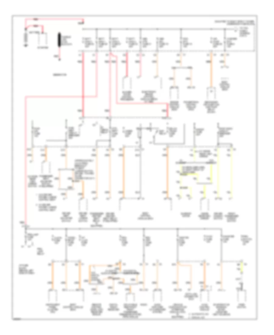 Power Distribution Wiring Diagram 1 of 4 for Buick LaCrosse CX 2006