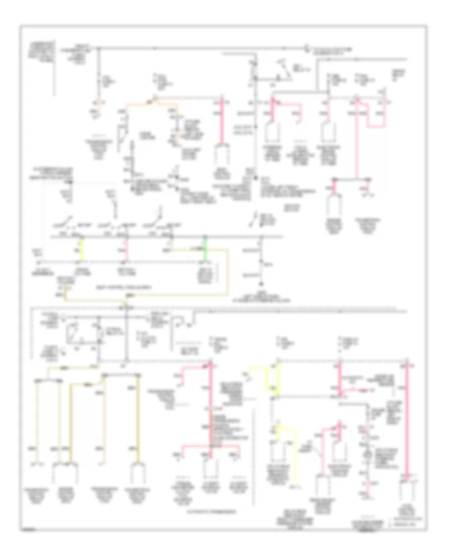 Power Distribution Wiring Diagram (2 of 4) for Buick LaCrosse CX 2006