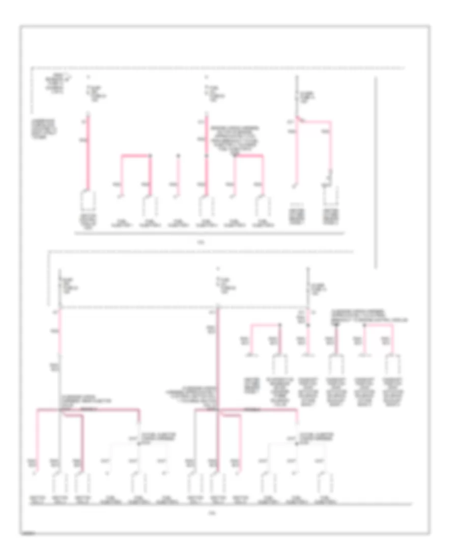 Power Distribution Wiring Diagram (4 of 4) for Buick LaCrosse CX 2006