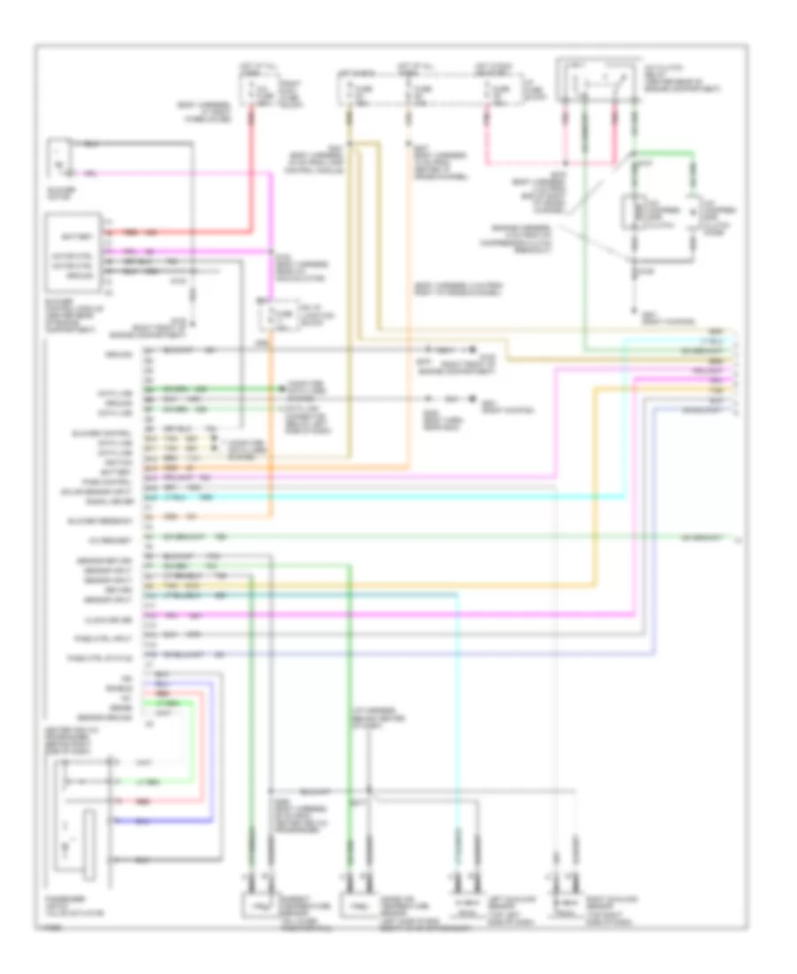 Automatic A C Wiring Diagram 1 of 2 for Buick LeSabre Limited 1999