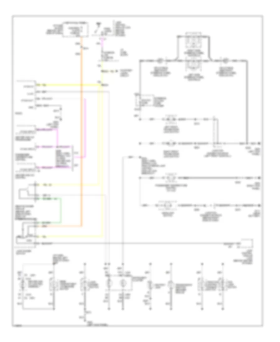 Instrument Illumination Wiring Diagram for Buick LeSabre Limited 1999