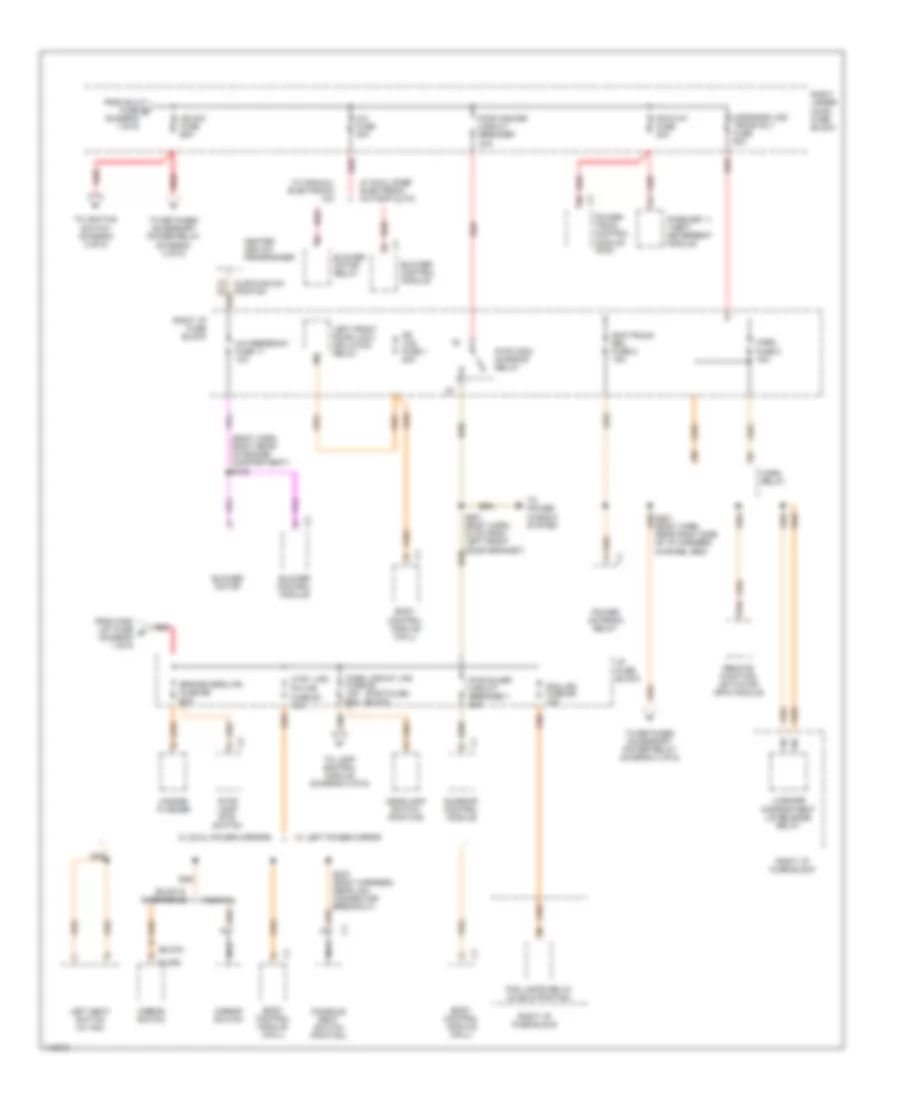 Power Distribution Wiring Diagram (2 of 6) for Buick LeSabre Limited 1999