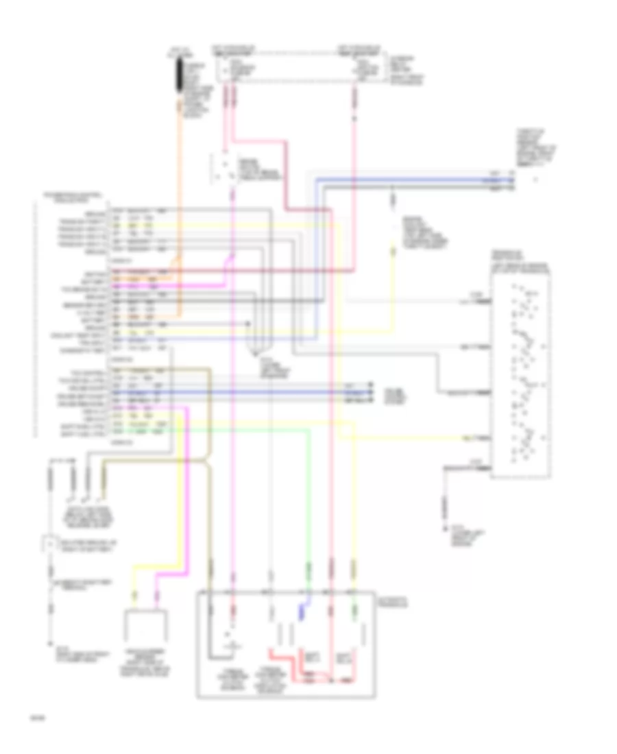 Transmission Wiring Diagram, 4T60-E for Buick Riviera 1993