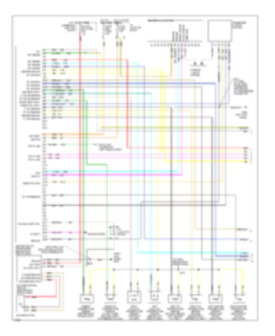 Automatic A C Wiring Diagram 1 of 2 for Buick Park Avenue 1999