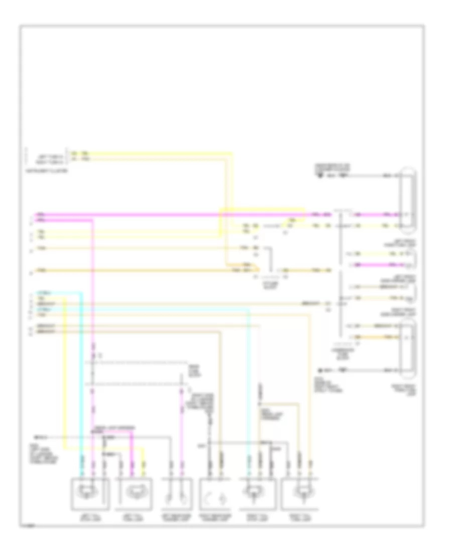 Exterior Lamps Wiring Diagram (2 of 2) for Buick Park Avenue 1999
