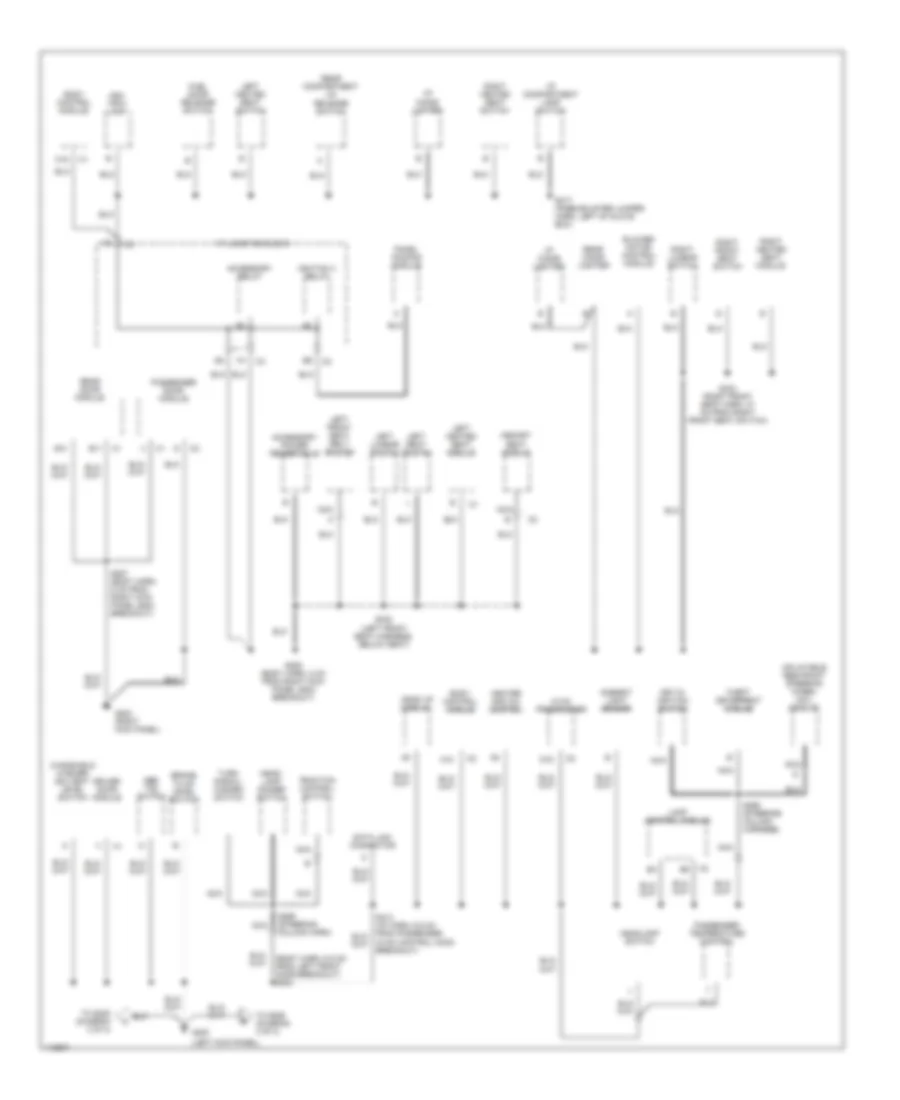 Ground Distribution Wiring Diagram (2 of 3) for Buick Park Avenue 1999