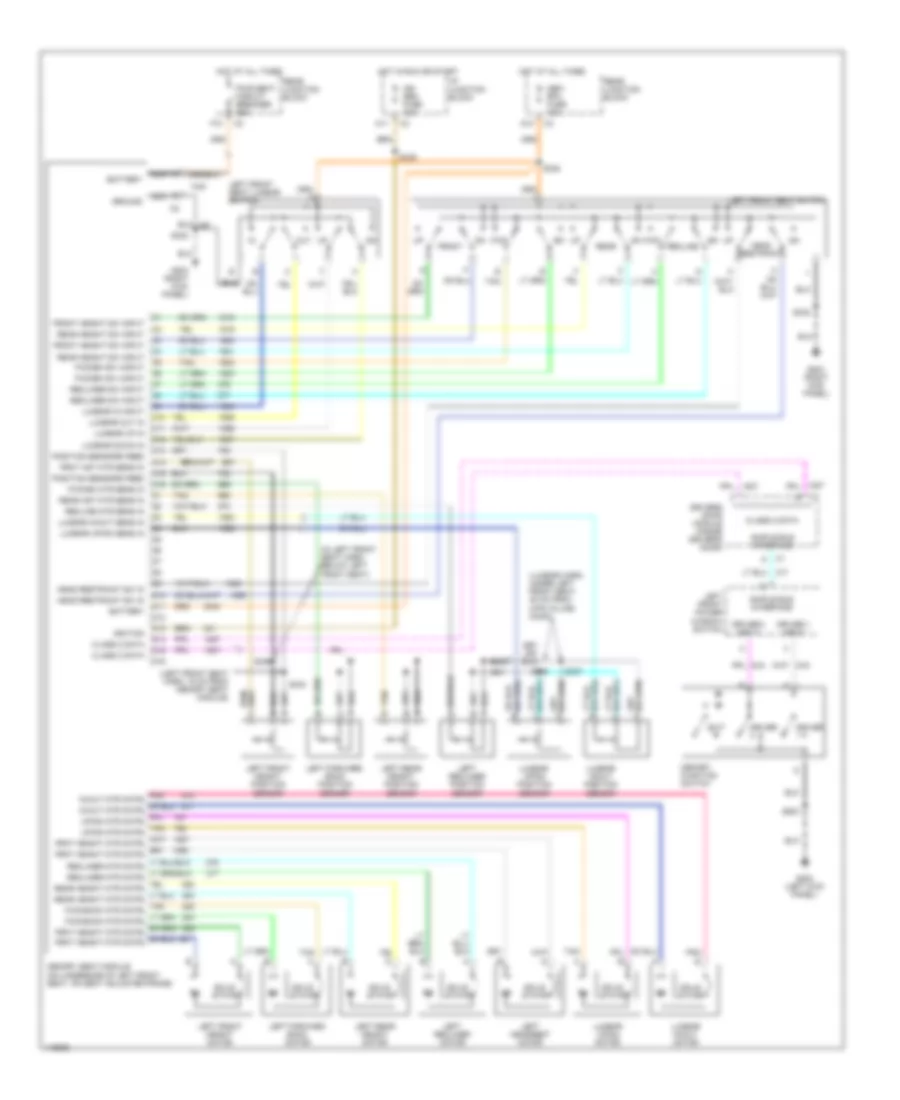 Memory Seat Wiring Diagram for Buick Park Avenue 1999