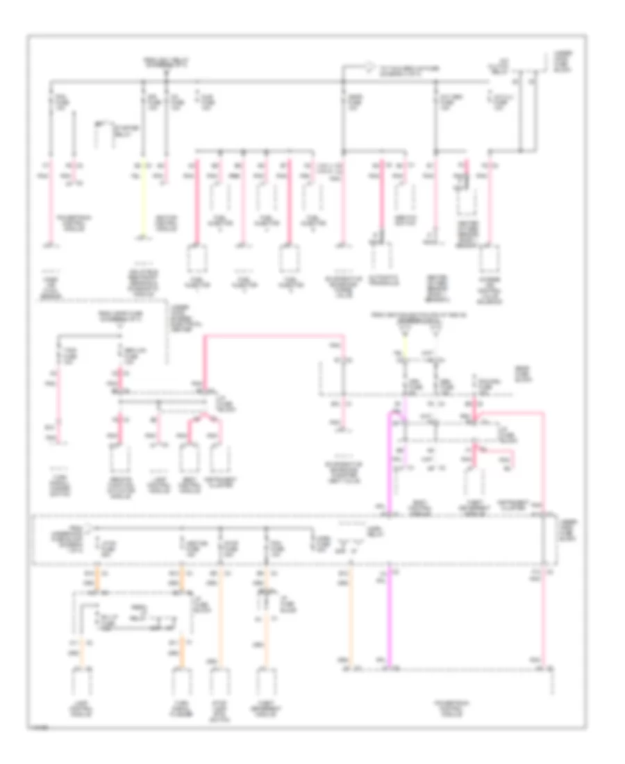 Power Distribution Wiring Diagram 4 of 4 for Buick Park Avenue 1999