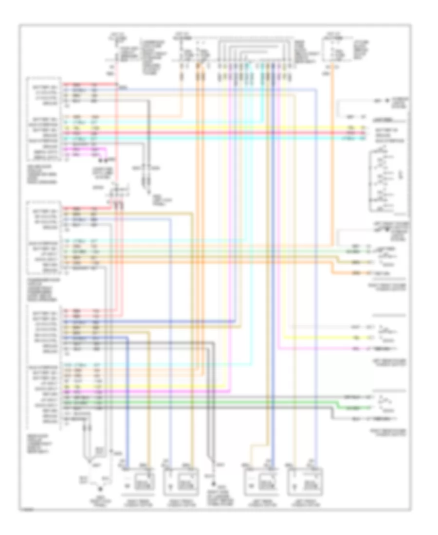 Power Window Wiring Diagram for Buick Park Avenue 1999