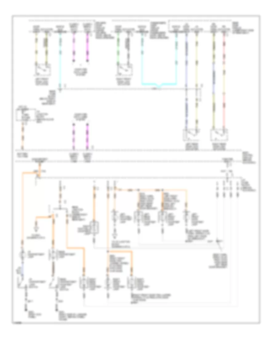 Courtesy Lamps Wiring Diagram 2 of 2 for Buick Park Avenue Ultra 1999