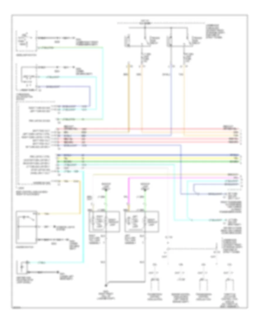 Exterior Lamps Wiring Diagram (1 of 2) for Buick Lucerne CX 2006