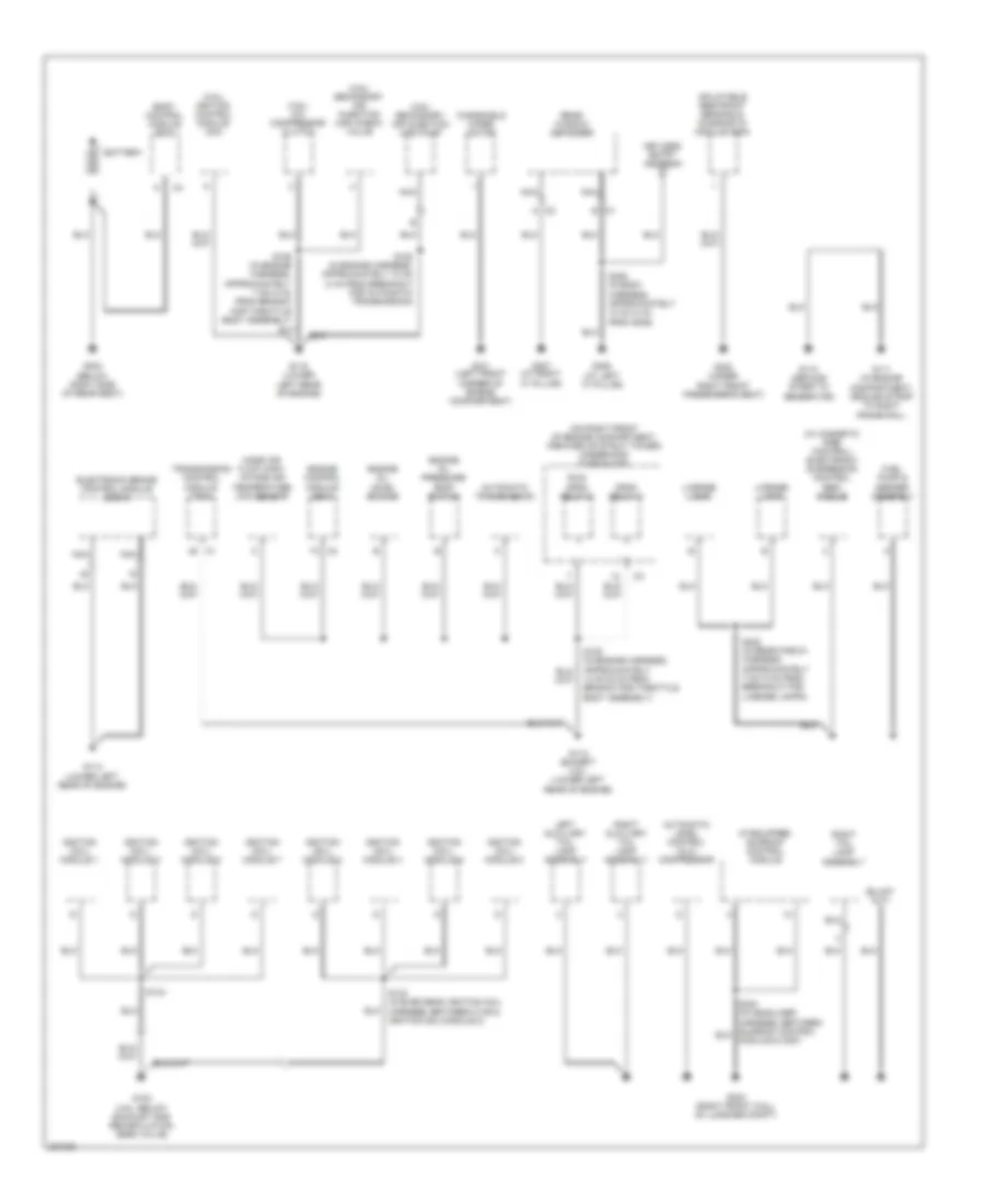 Ground Distribution Wiring Diagram 1 of 4 for Buick Lucerne CX 2006
